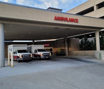West Georgia Ambulance units in front of emergency department in Carrollton